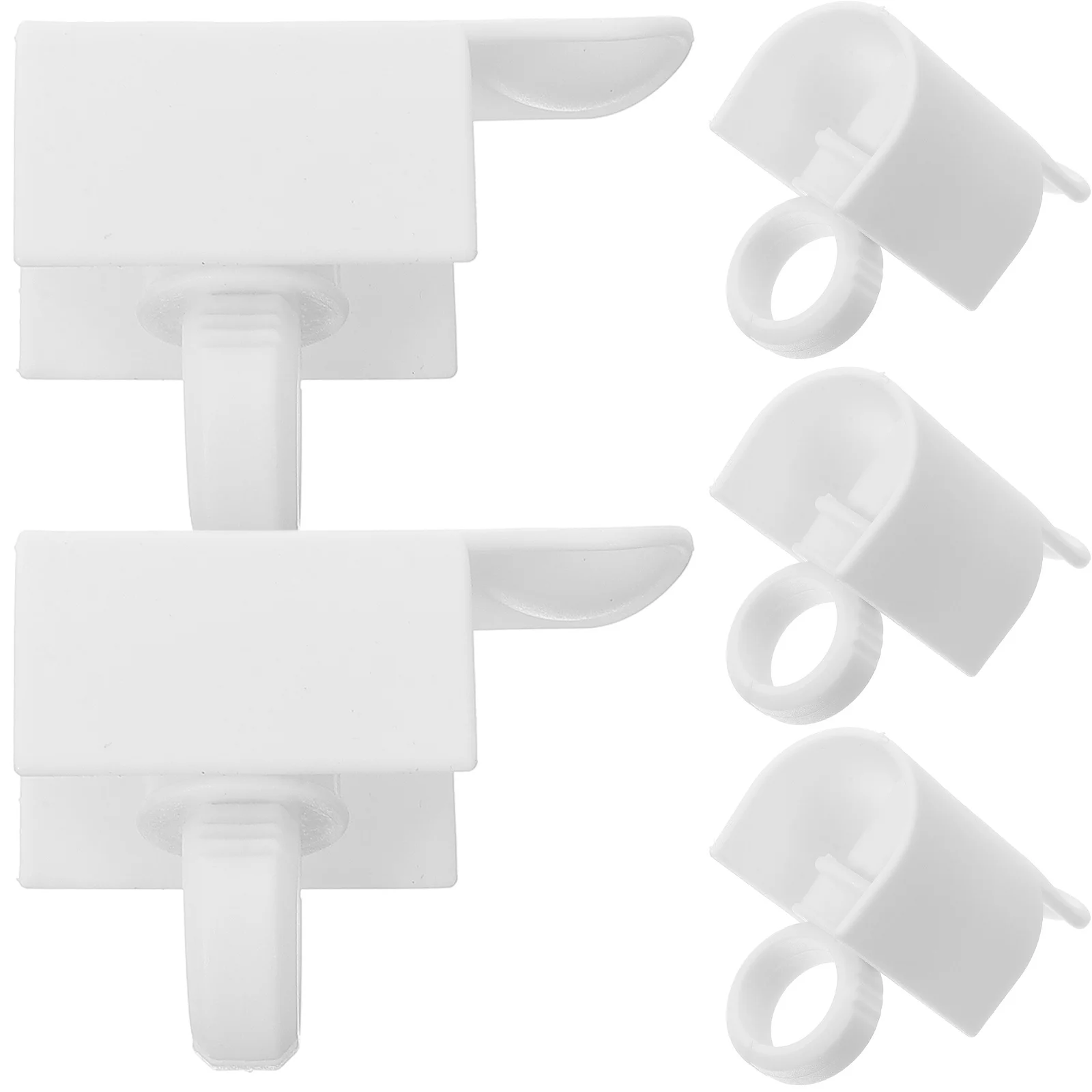 Juego de 5 anillos separadores de pestañas de plástico para extensión de pestañas, soporte en forma de U con ranura de pegamento, herramienta profesional de ayuda para injerto