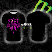 Monster Energy Personalized Fashionable Cool Trendy Comfortable Breathable Fast Drying Sports Fitness Men's Round Neck T-shirt