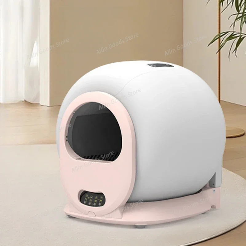 Automatic Self-cleaning Smart Cat Litter Box Fully Enclosed Large Cat Toilet Deodorizing Sterilizing Washable Inner Chamber