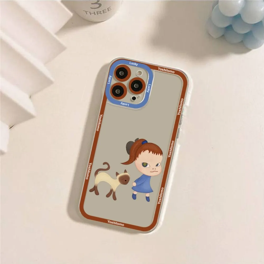 Yoshitomo Nara Phone Case For IPhone 11,12,13,14,15,15 Pro,13 Promax,14 Plus,15 Mini,16,16plus,16promax