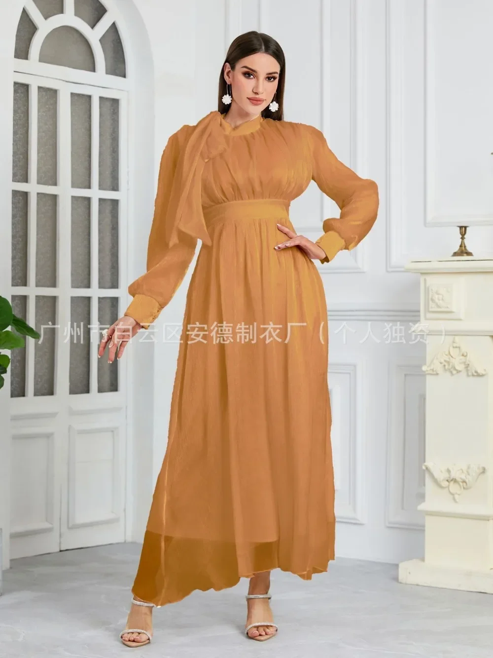 Abito per le donne Abiti da festa Abaya Ramadan Eid Fasciatura musulmana Arabo Abito lungo Marocco Dubai Caftano Islam Abiti Jalabiya 2026