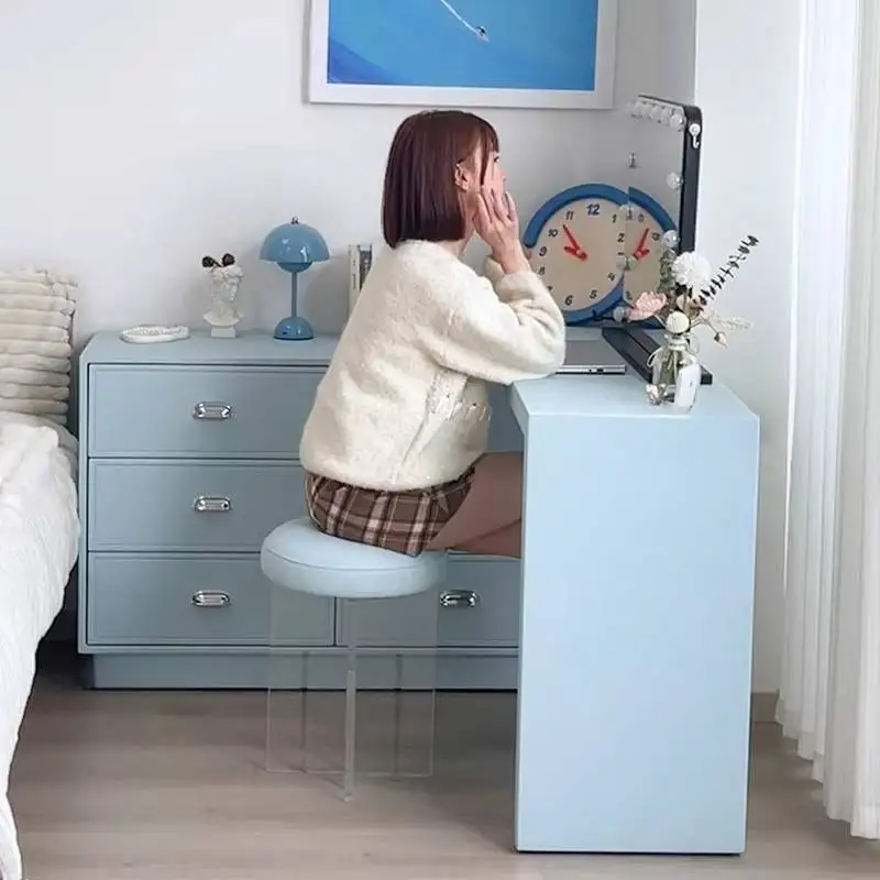 

Shelves Simple Vanity Desk Essentials Extension Corner Cabinet Dressing Table Adult Room Stuff