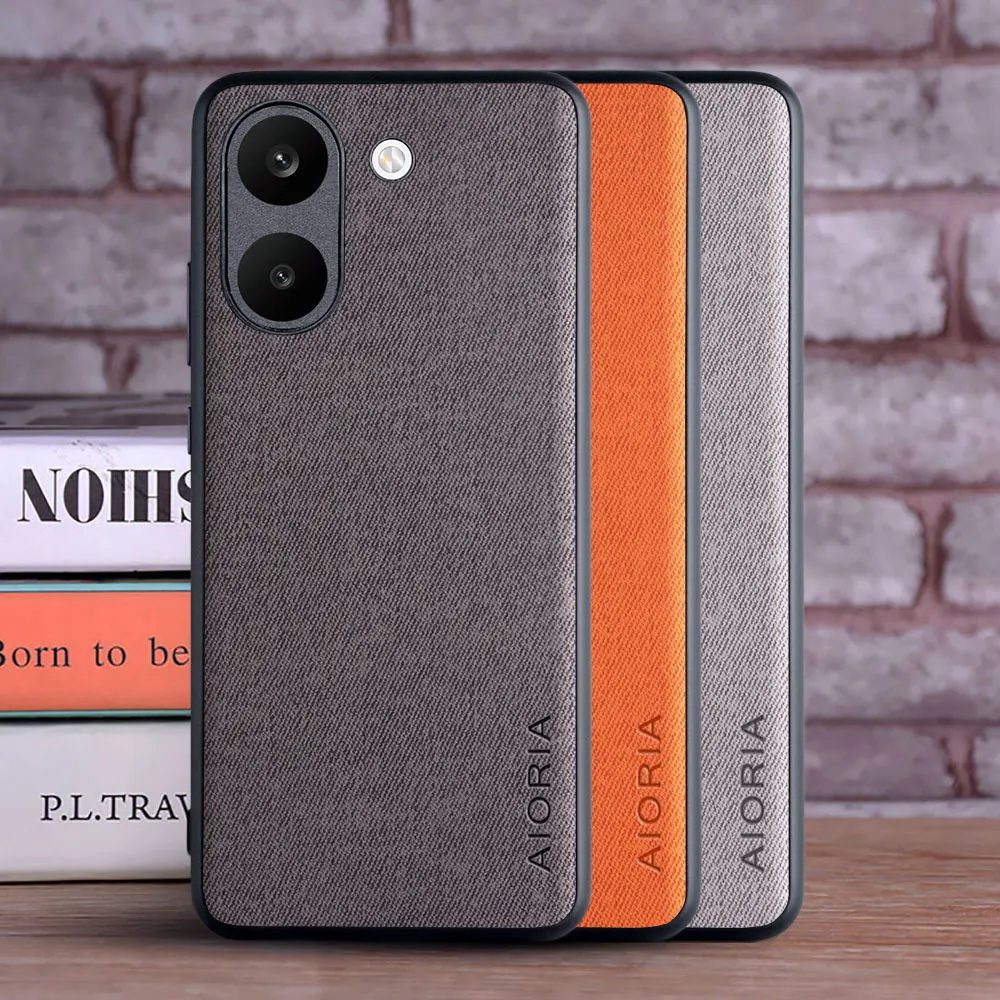 Case for Xiaomi Poco X8 Pro Max Textile Leather Fashion Soft TPU Hard PC 3 in1 material for Poco X8 Pro Case funda Coqua