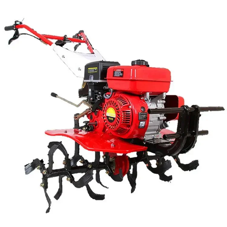 Hand Held Motor Back Rotary Power Tiller For Orchard Arable Land Rotavator In Agriculture Manual Weeder Hoe Ridging Machine