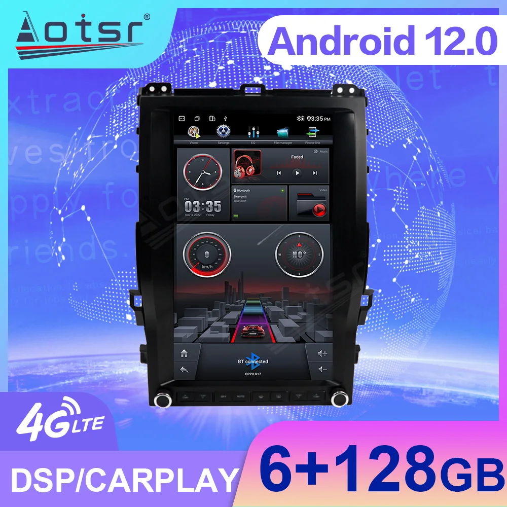 

13.6"Touch HD Screen Android12 Car Radio For Toyota Prado 2002-2009 Multimedia Carplay GPS Auto Navi Player Stereo Head Unit DSP