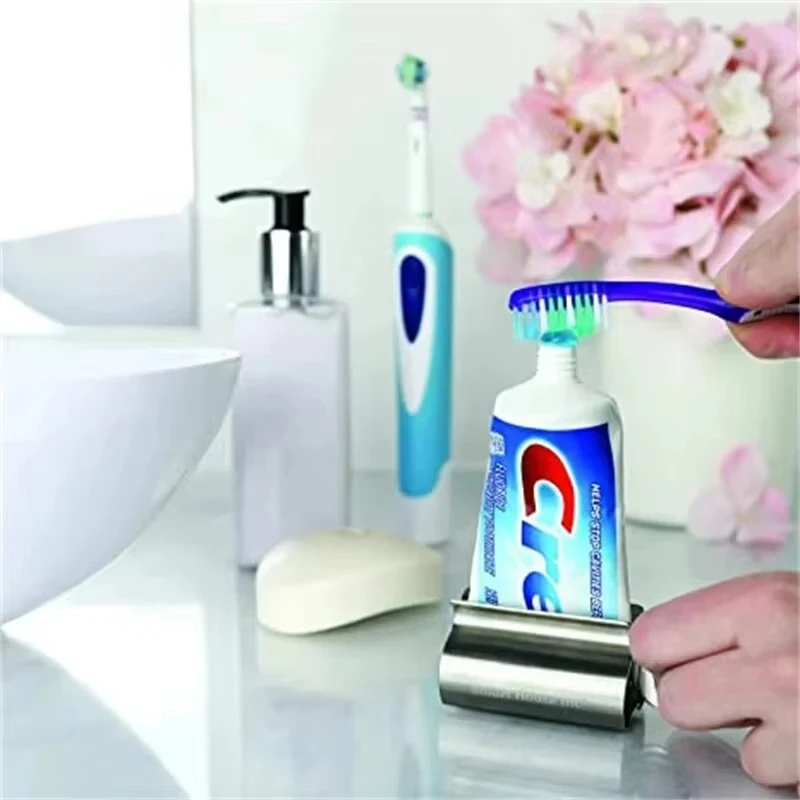 Stainless Steel Wringer Roller Rotate Dispenser for Ointments Cosmetics Bathroom Accessories Toothpaste Squeezer Tube Roller