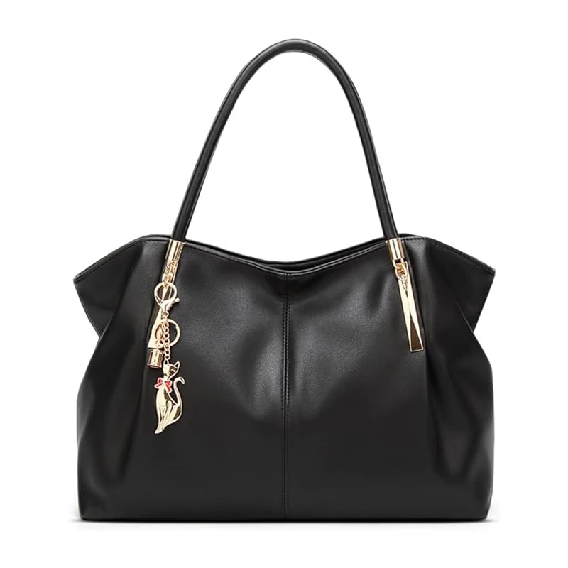 Borse a tracolla Pahajim da donna, in pelle sintetica, con chiusura a zip, impermeabili, semplici e leggere, ideali come borsa da lavoro o per la spesa.