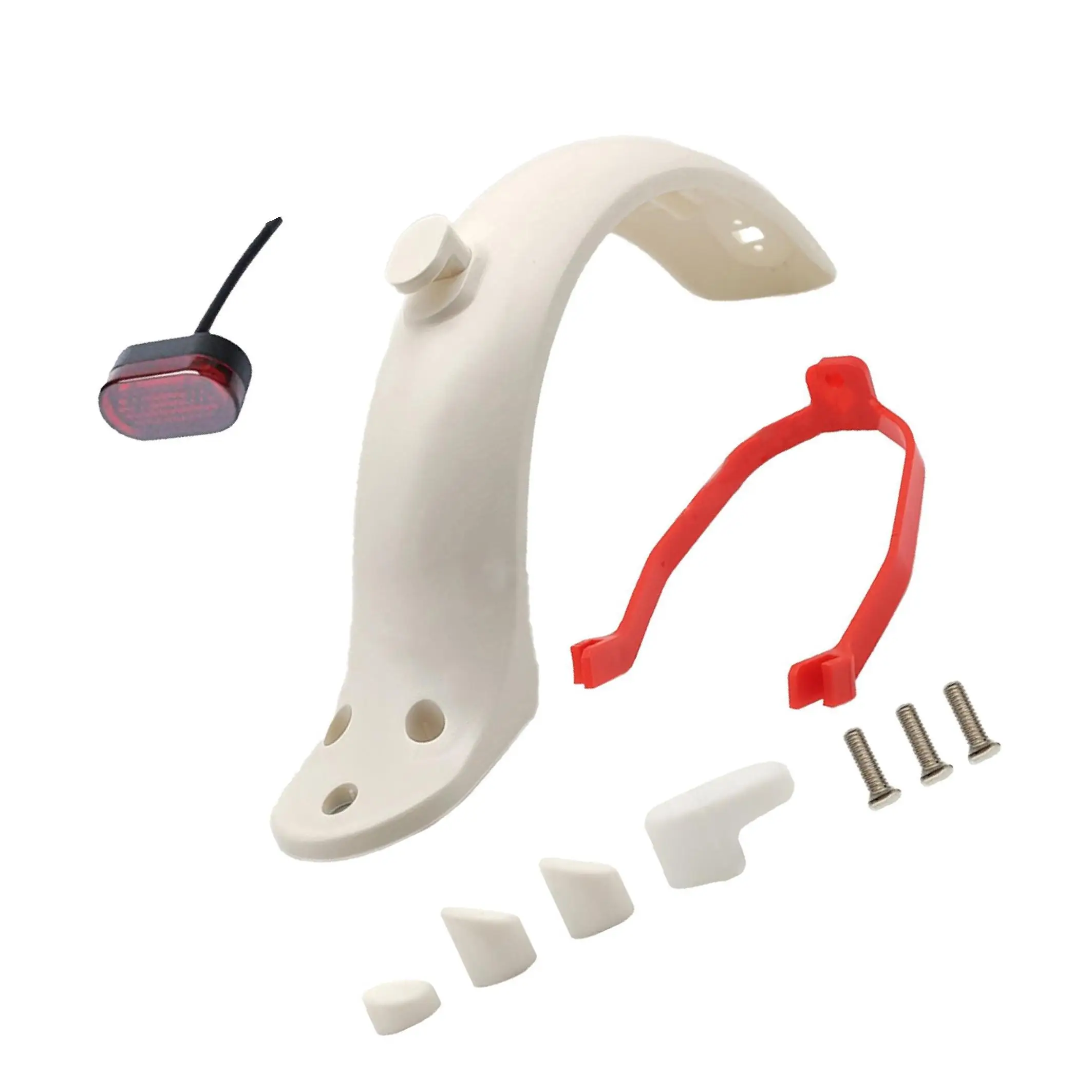 

Комплект для замены заднего крыла Крючок кронштейна брызговика для электрического скутера Белый