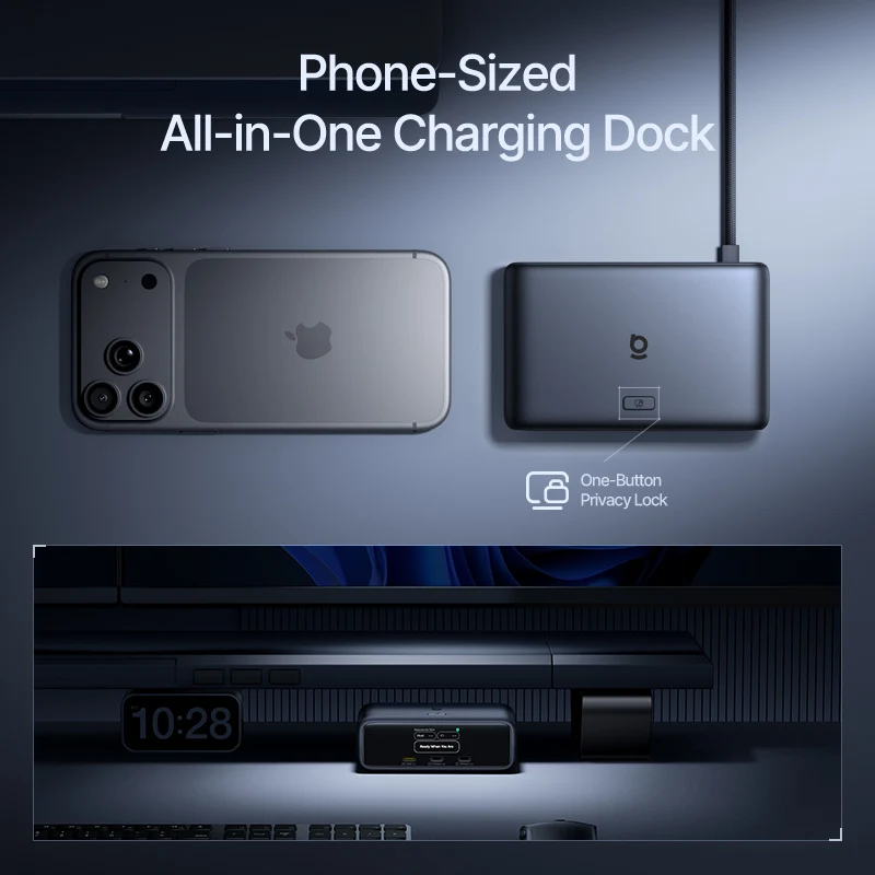 Baseus 10-in-1 USB C HUB Dual HDMI 4K@60Hz Smart Display Type C PD 100W Fast Charger RJ45 10Gbps USB 3.2 Adapter Docking Station