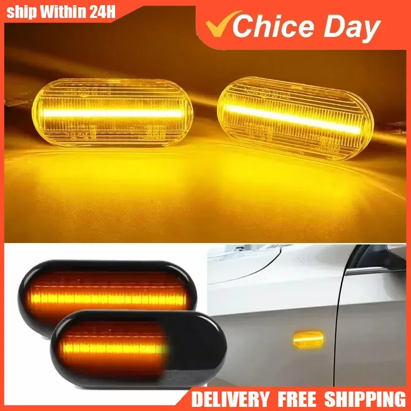 

1/2 шт. для SEAT Ibiza 6L Cordoba Toledo Leon MK1MK2 светодиодный динамический боковой габаритный фонарь указатель поворота для Octavia