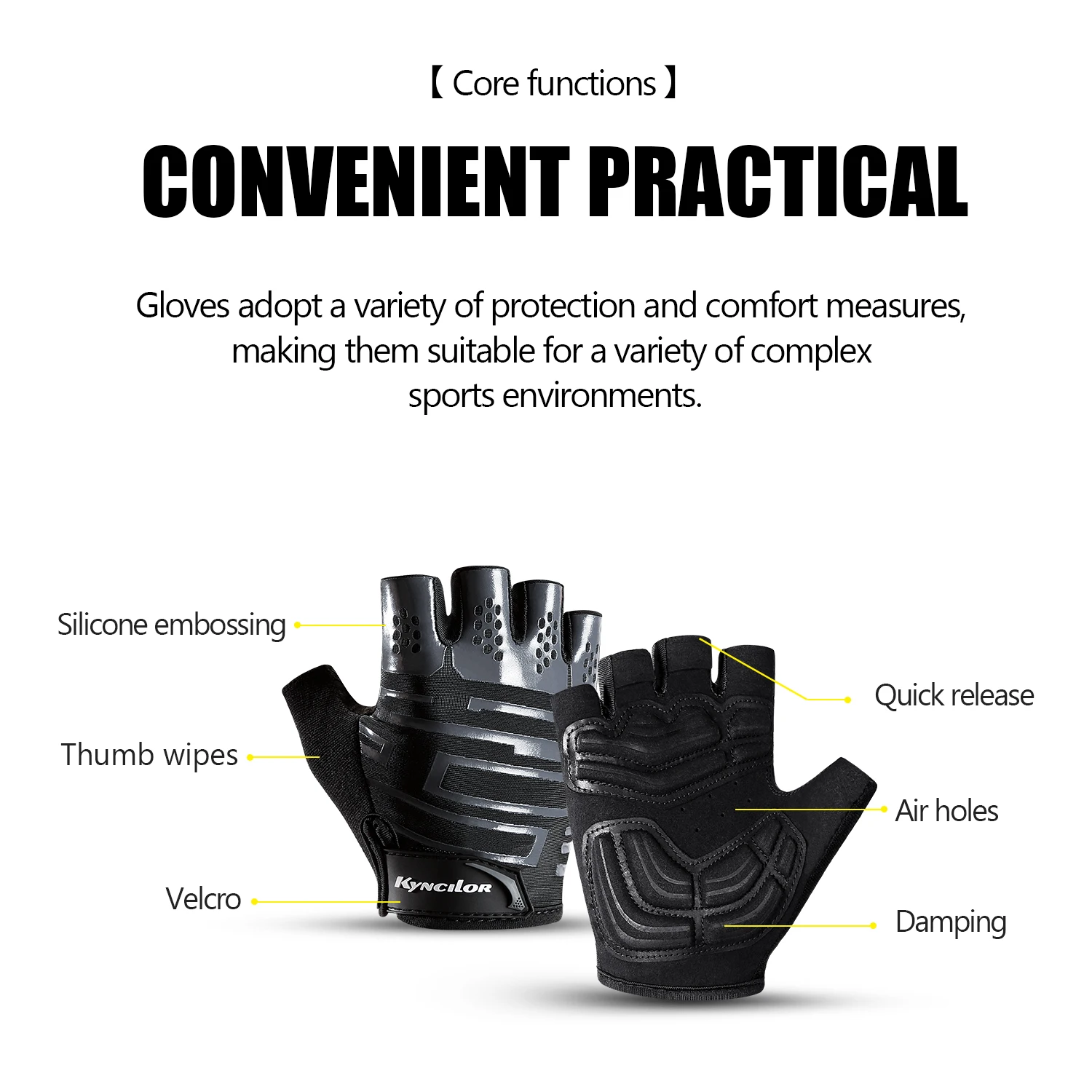 Bike Gloves Half Finger Cycling Gloves 5MM Liquid Gel Pads Bicycle Gloves Shockproof Road Mountain Bike Gloves Men Women