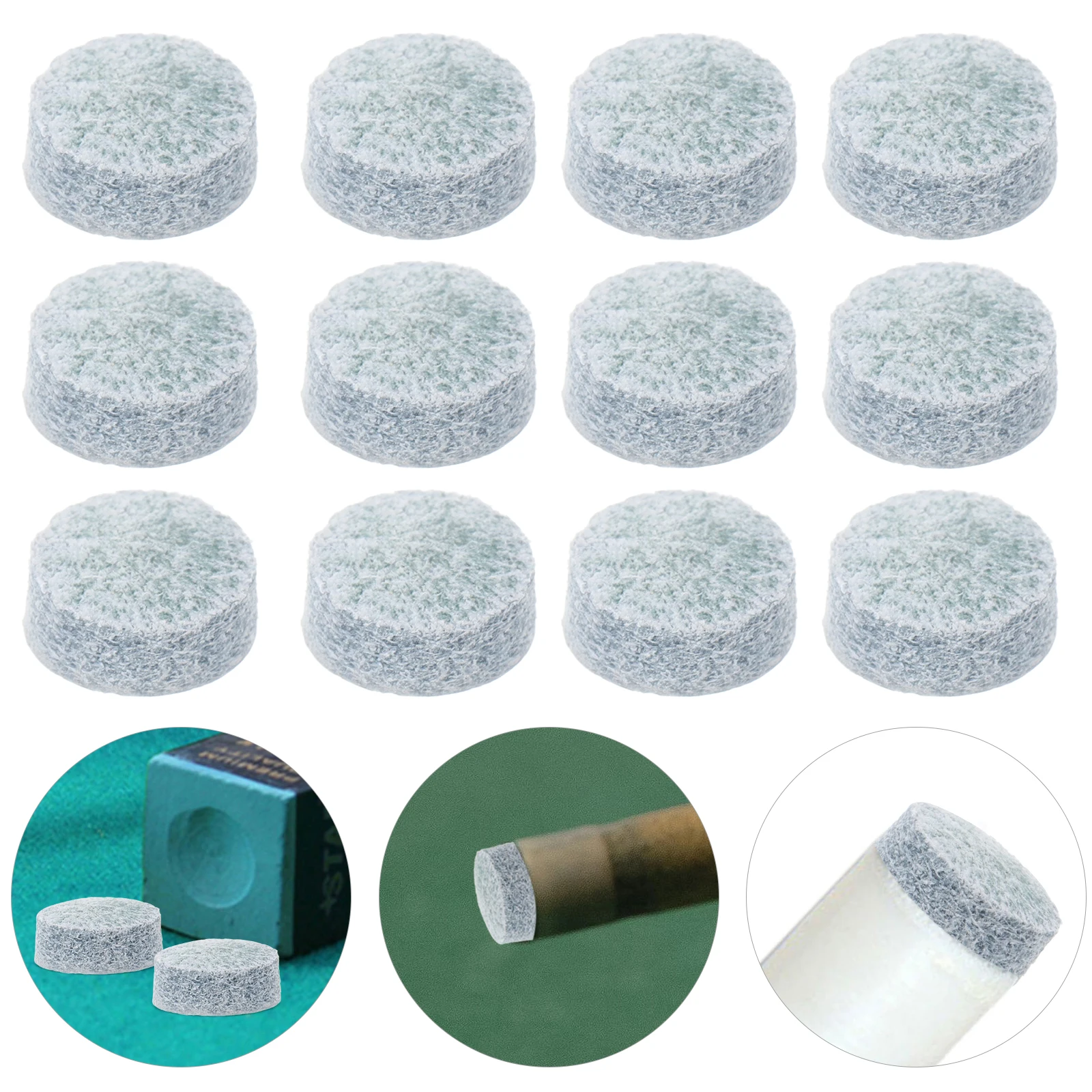 

50Pcs 10Mm Lp B Grade Pool Cue Tips Durable Billiard Fittings Practical Design For Improved Game Performance Accessories