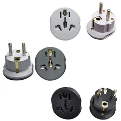 1PCS New Style EU Plug Adapter Converter Universal Socket High Quality Wall Socket AC 16A 250V AU US UK CN To EU Travel Adapter