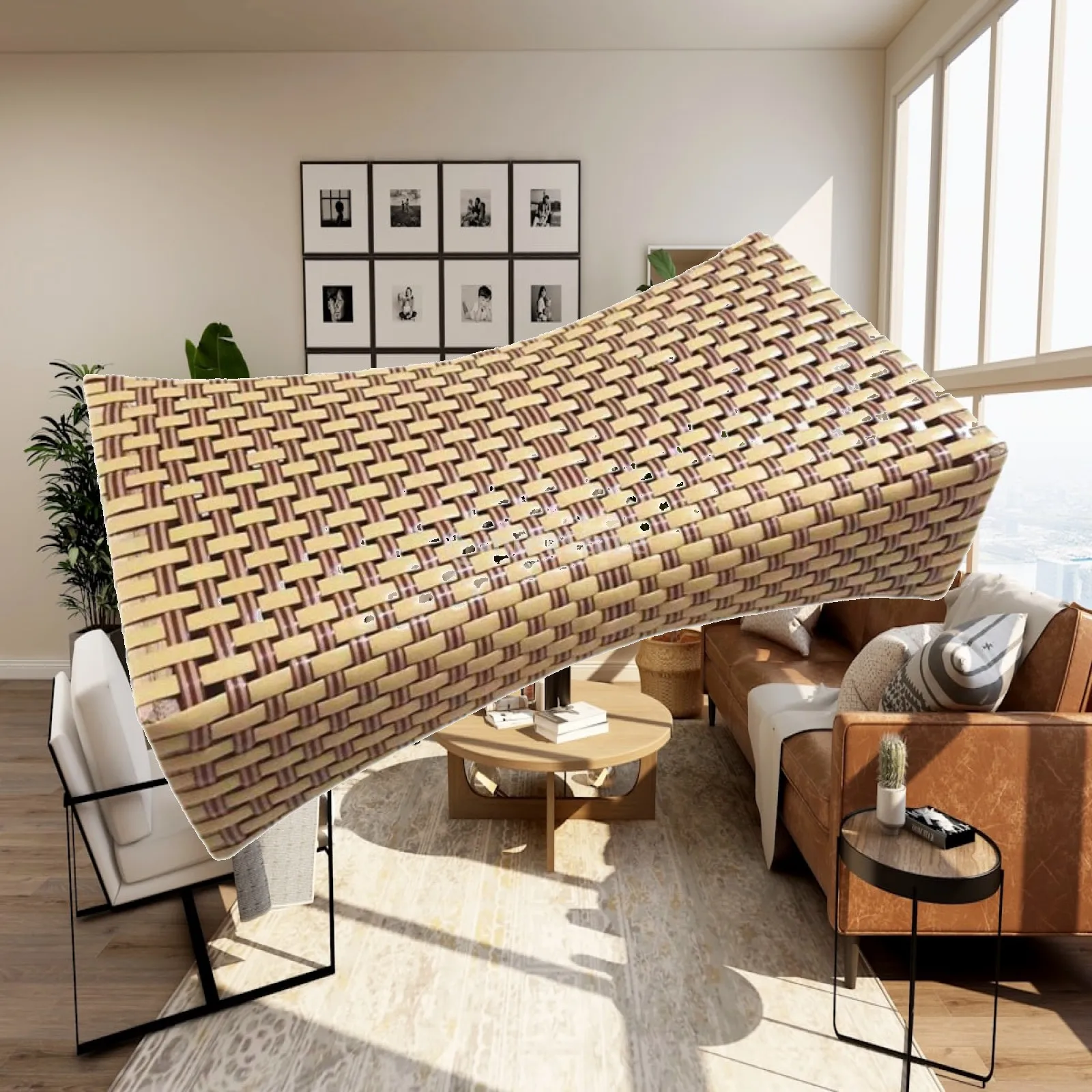 Cooling Woven Pillow Sauna Pillow Neck Rest Imitation Rattan for Steam Home Saunas