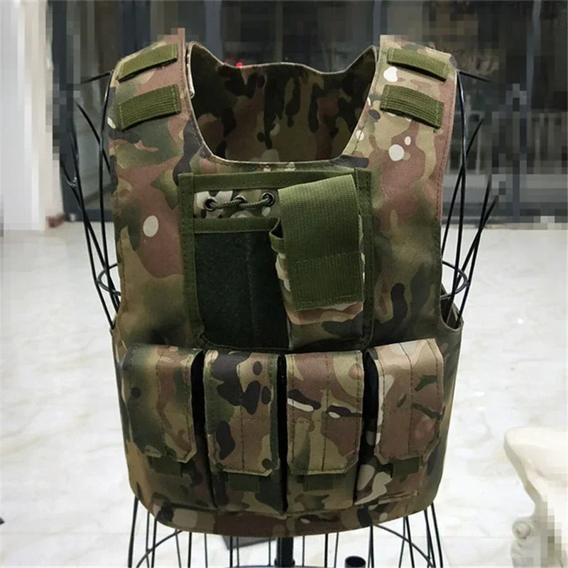 Gilet tactique de Camouflage pour enfants garçons, armure de Combat pare-balles, hauts, équipement de soldat de l'armée, uniforme militaire des Forces spéciales