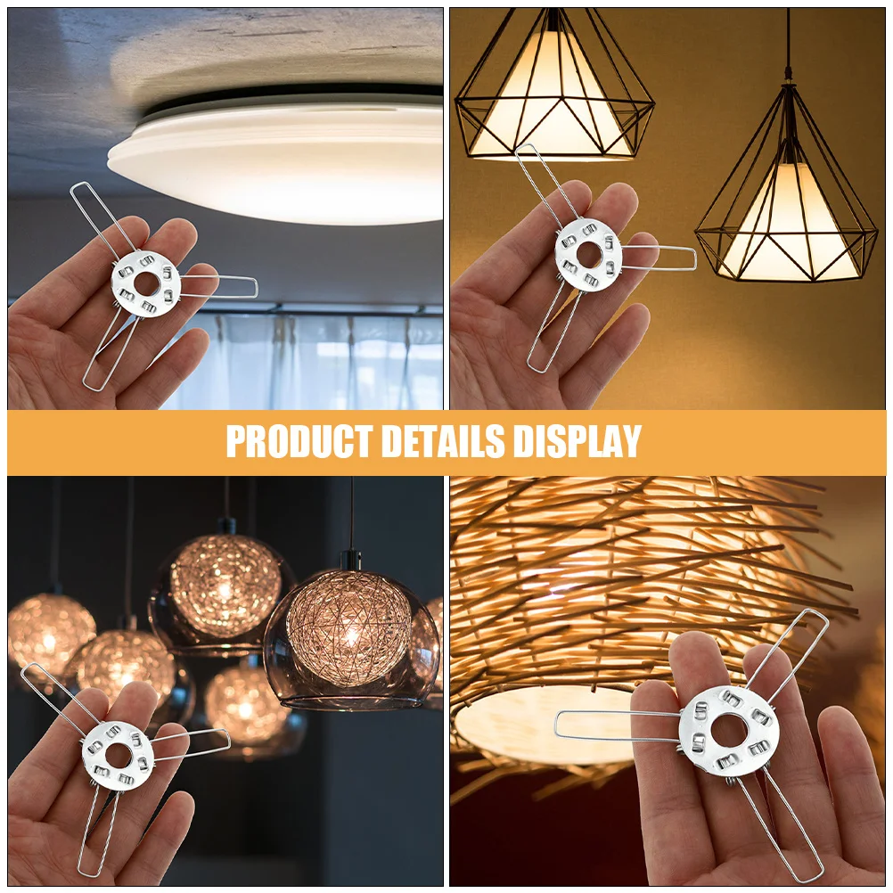 24 قطعة 140 مللي متر الثقيلة المعادن الربيع كليب ل عاكس الضوء محول ثلاثة الشق تحديد كليب Diy بها بنفسك قلادة أضواء غطاء مصباح الربيع