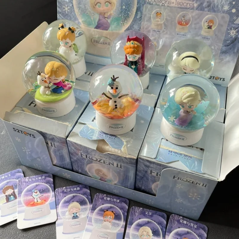 

Подлинная в наличии, 52 игрушки, лед и снег, романтическая серия хрустальных шаров, слепая коробка, снежное сокровище, украшение для рабочего стола, подарок на день рождения для девочки ﻿