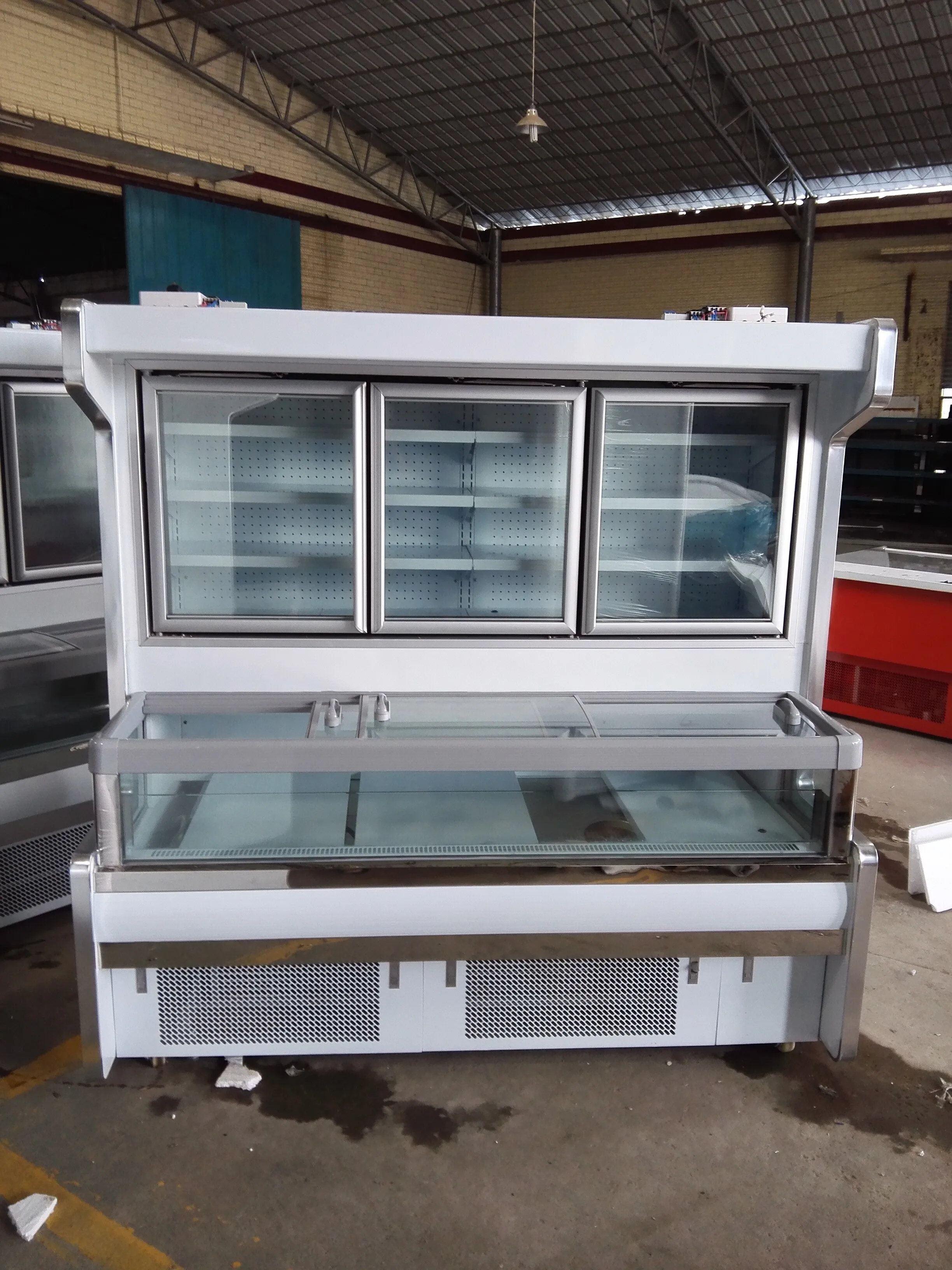 2.0m Freezing Open Showcase Ice Cream and Beverage Display