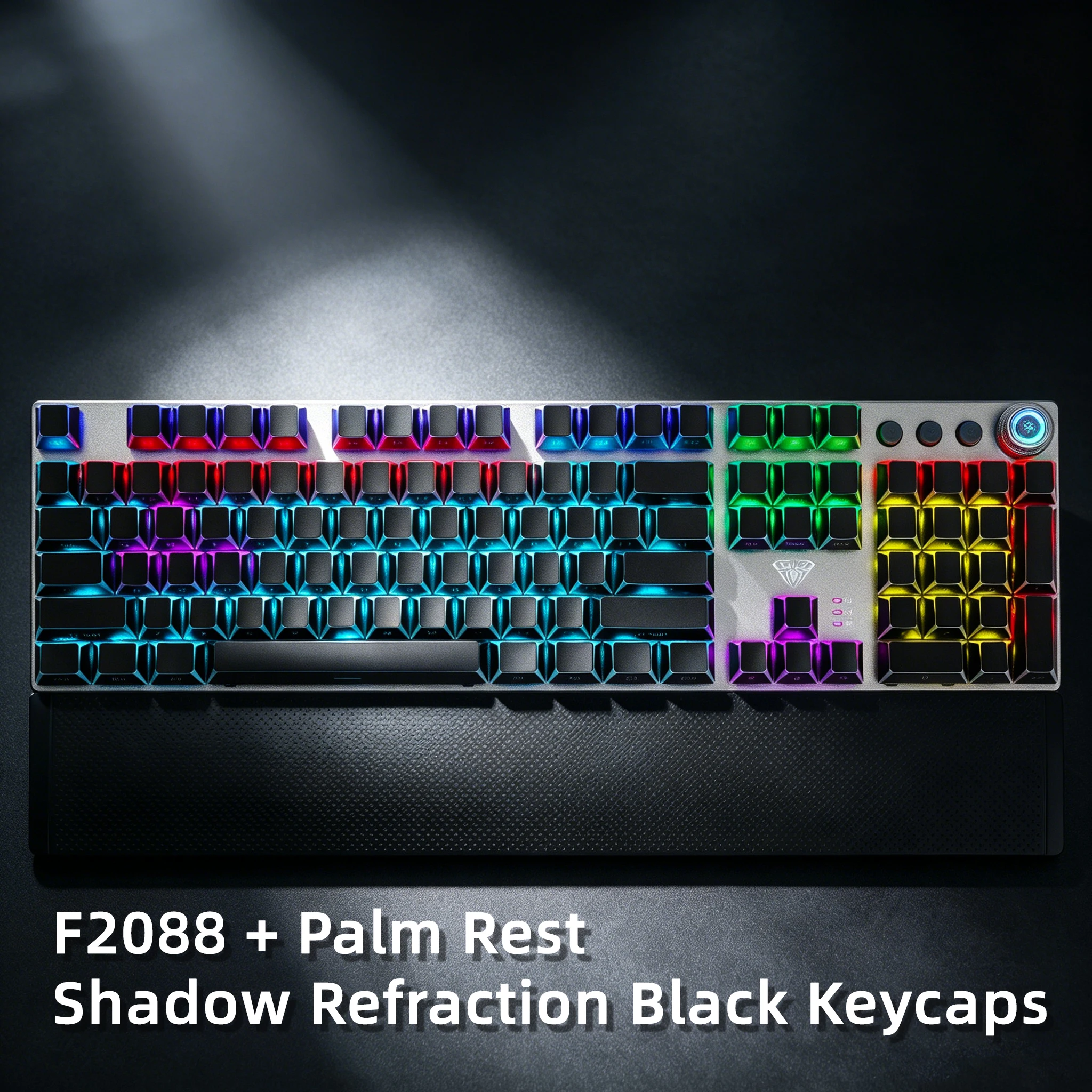 AULA F2088 メカニカルキーボード バックライト付き 有線 104キー 100