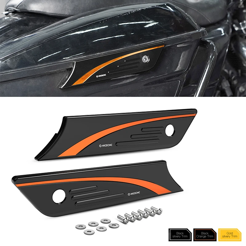 

Motorcycle Saddlebag Faceplate for Harley Touring 14-2023 Road King Street Glide/Special Electra Glide Ultra Limited CVO Limited