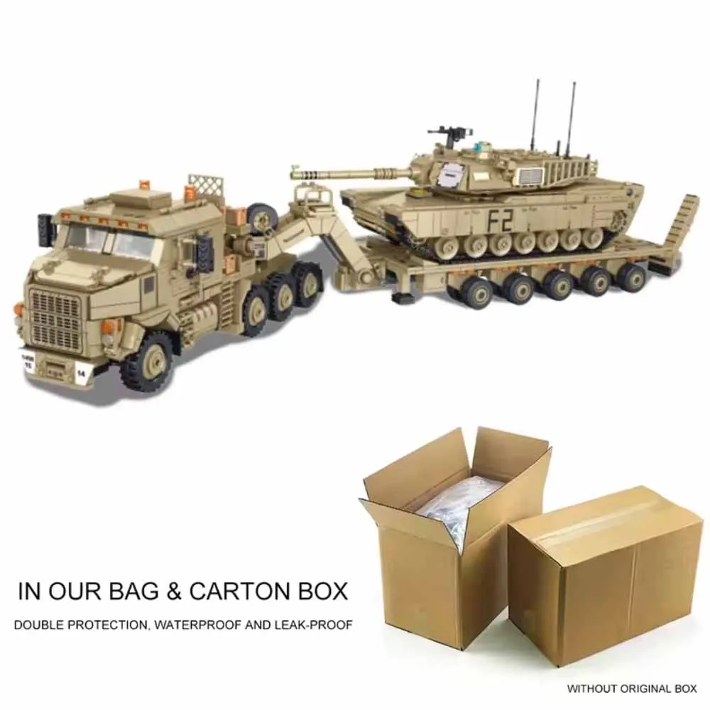 WWW2 US Militaire Serie M983 Raket voertuig M10170 Tank Transportvoertuig JLTV Gepantserde Voertuig Moeilijke Bouwstenen Speelgoed