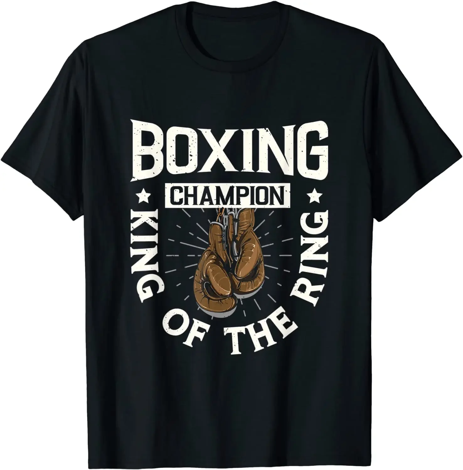 

Boxing Champion Boxing Fitness Summer Cotton O-neck Short Sleeve T-shirt