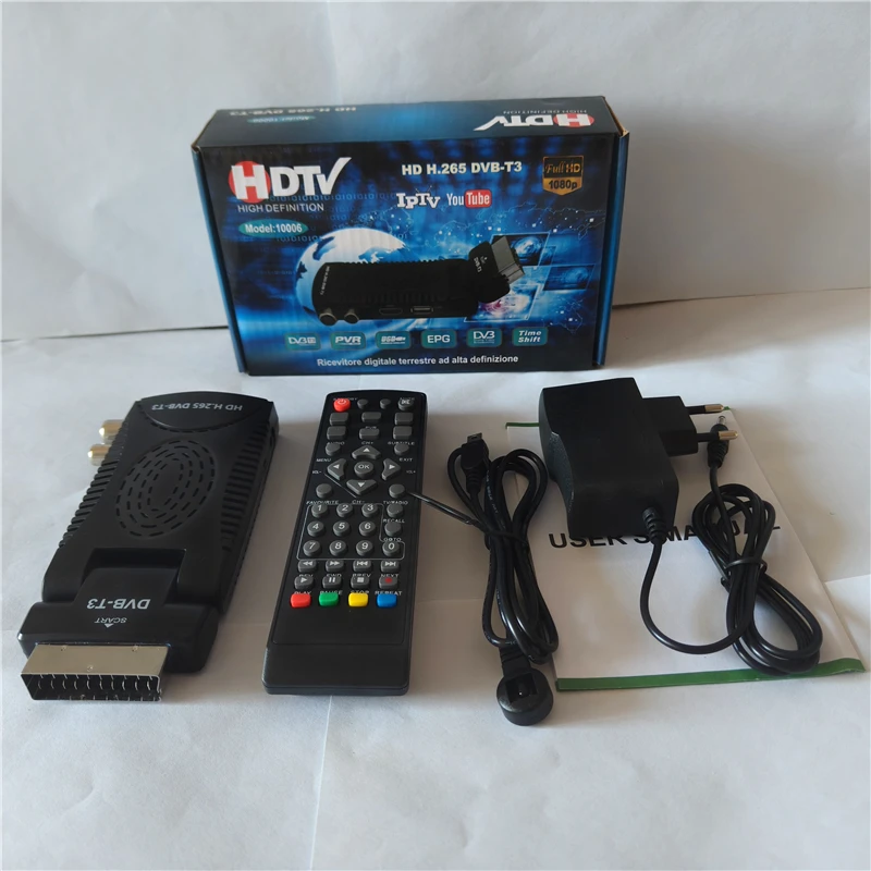 Décodeur TNT DVB-T2 Full HD 1080p H.265 HEVC – Récepteur TV Numérique Terrestre Avec EPG, USB Multimédia, Prise EU