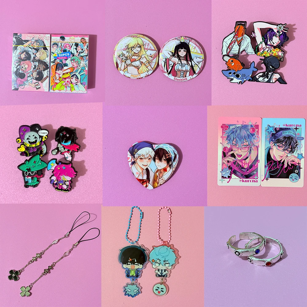 Anime Peripheral Alien Stage The Summer You Died Kimi ni Todoke Keychain Chainsaw Enamel Pin Backpack Accessory Ornaments Gifts
