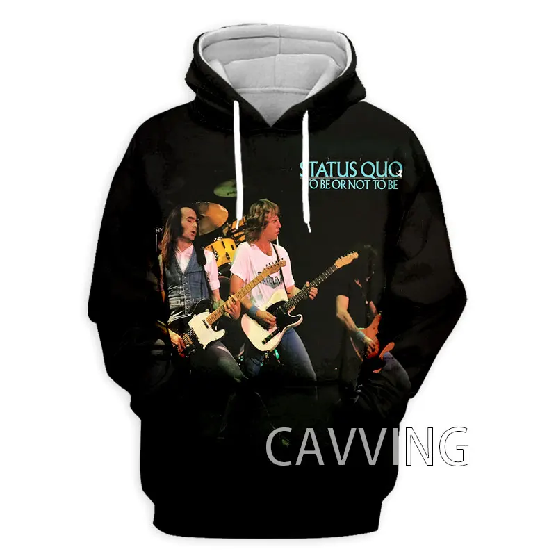 CAVVING 3D drukowane Status Quo Band bluzy z kapturem bluzy koszulki w stylu Harajuku modna odzież dla kobiet/mężczyzn H02