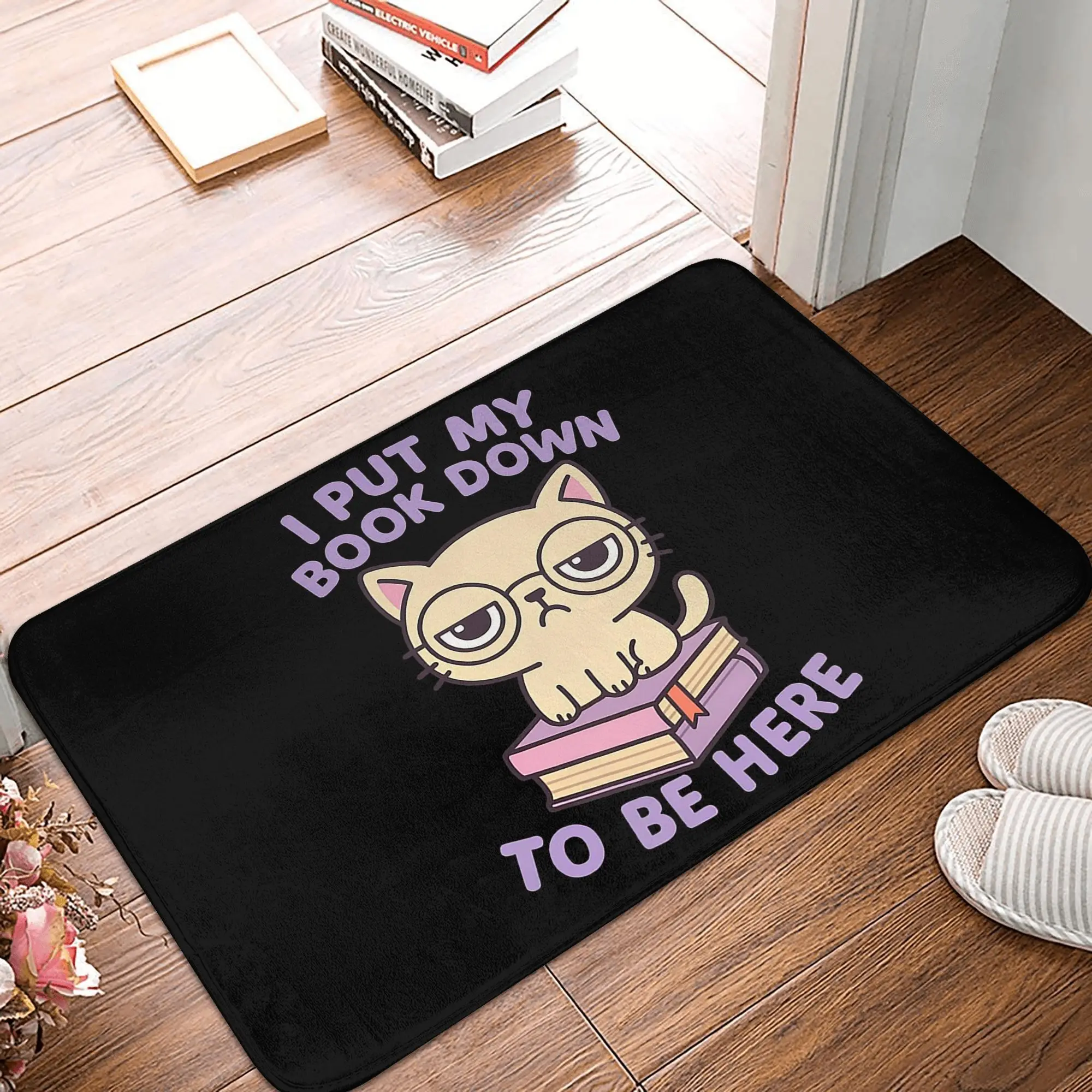 

Я мою книгу вниз то быть здесь. Забавное чтение кота на книгах. Нескользящий коврик для двери. Коврик для пола. Кухня. Вход. Домашняя спальня. Коврики для ног.