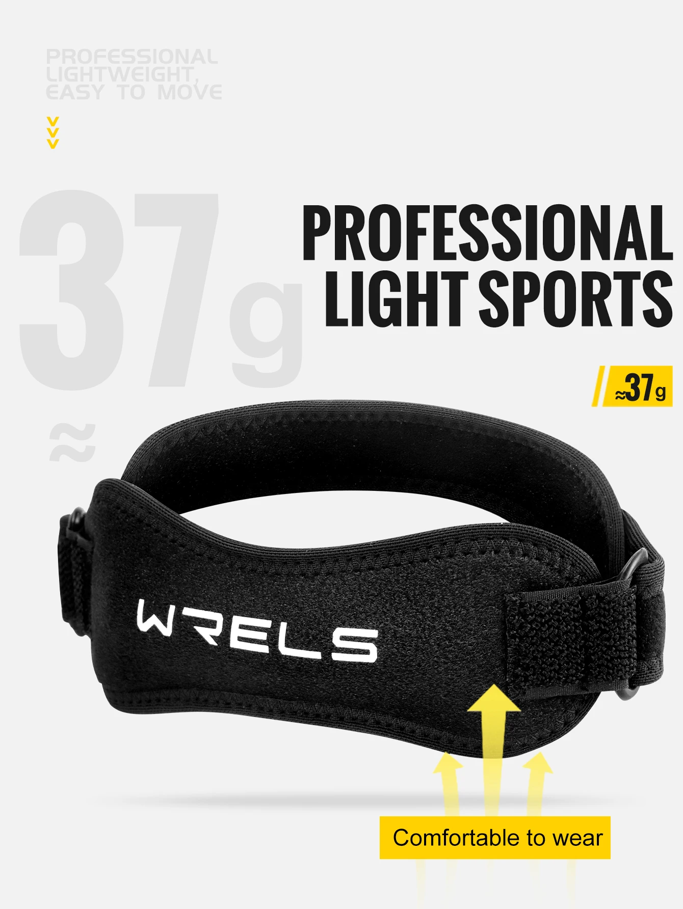 WRELS 1/2/4/6 PCS Knee Straps Breathable Adjustable Patellar Straps Pain Relief Men Women Running Basketball Knee Support Band