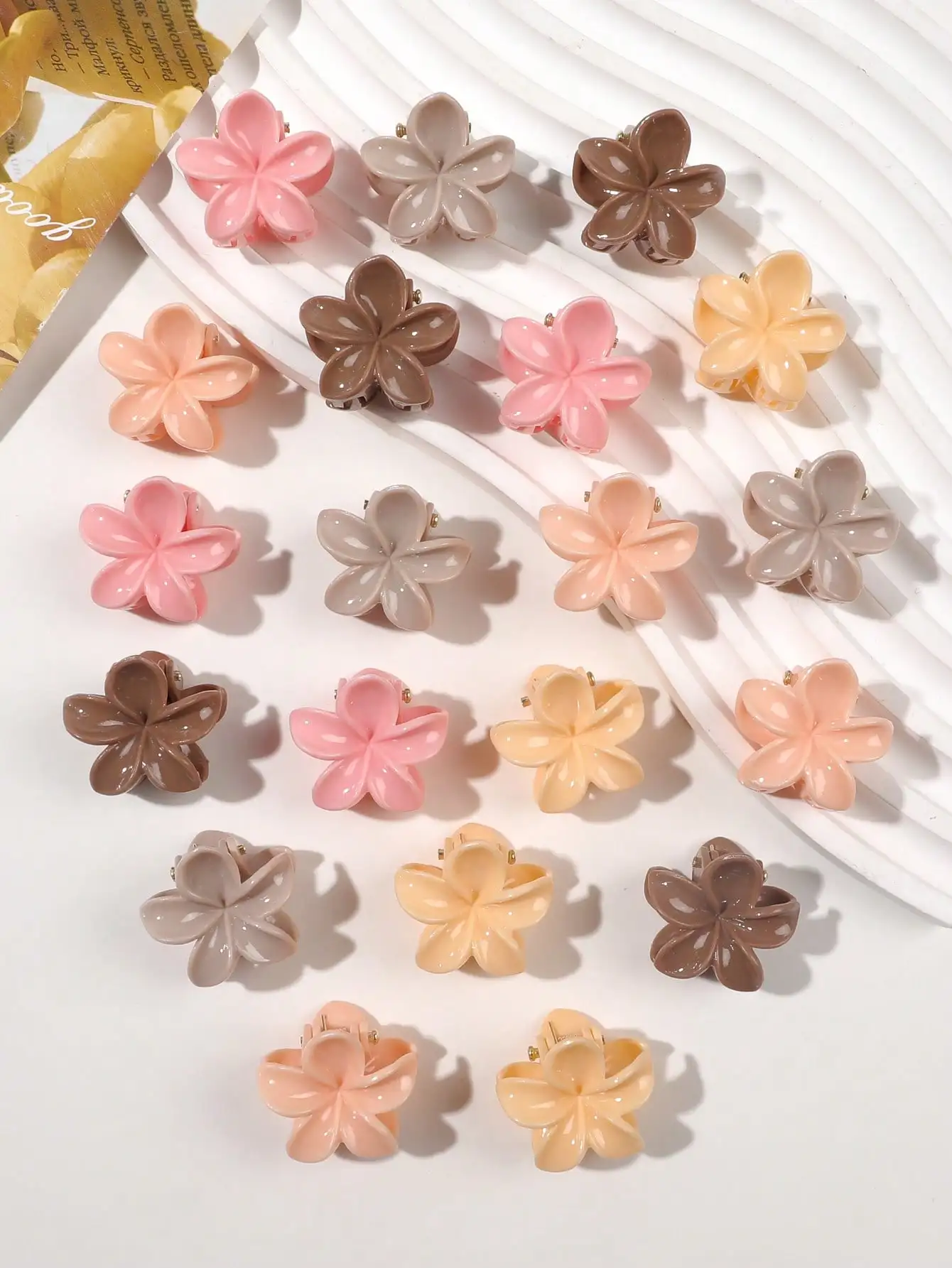20 Stück Sommer-Haarspangen in verschiedenen Farben, kleine, niedliche Haarklammern, Haarnadeln, Haarspangen, Haaraccessoires für Damen und Mädchen. – Detail 10