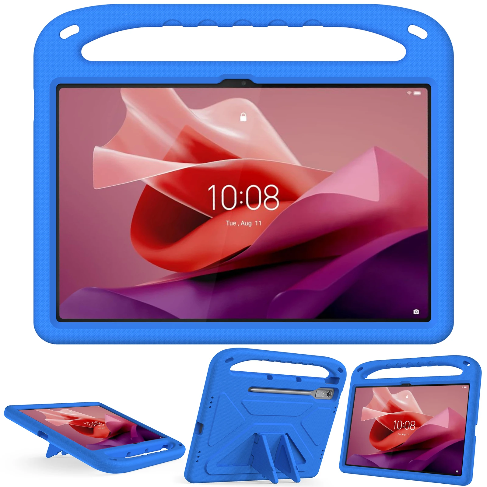 

For Lenovo Tab P12 12.7 inch 2023 Case Kids Safe Shockproof with Pencil Holder Tablet Stand Cover For Xiaoxin Pad Pro 12.7 Case
