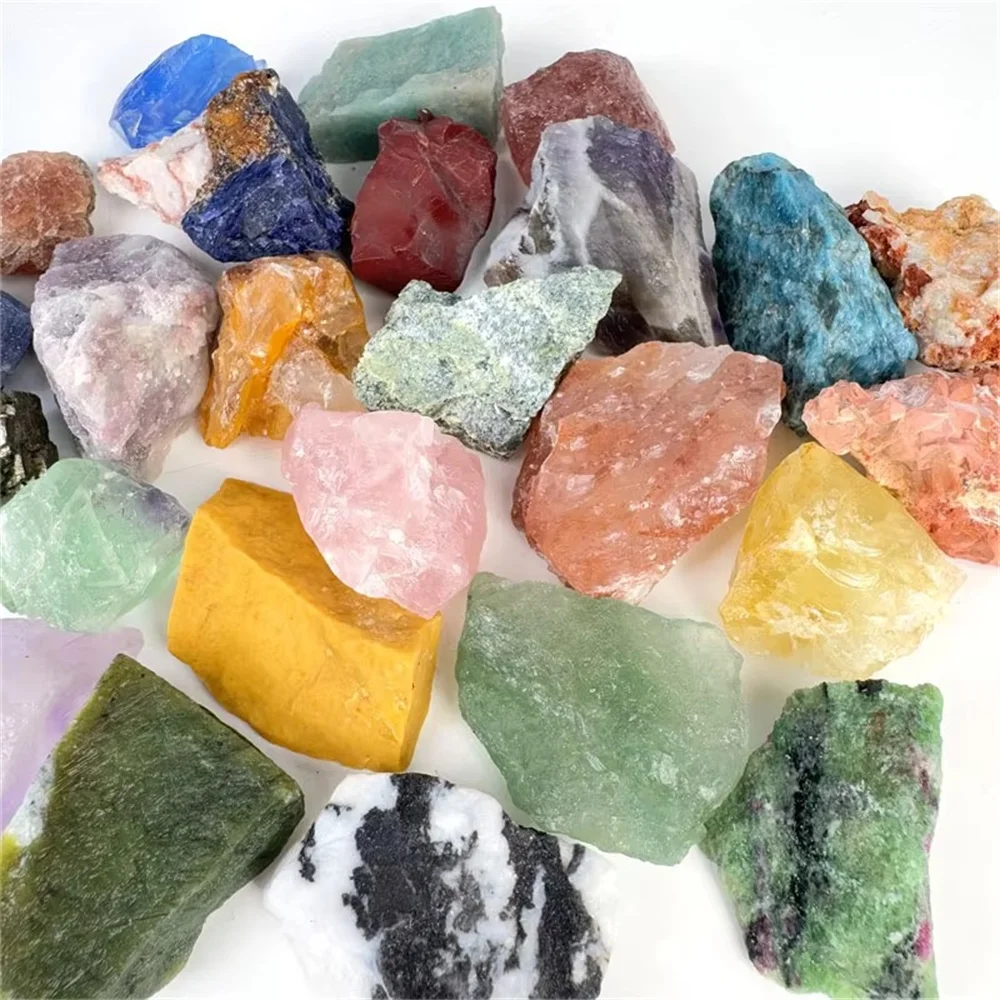 Mixed Raw Stone Natural Crystal Chunks Assorted Quartz Rough Healing Crystals Meditation Therapy Chakra Gemstone Home Decor