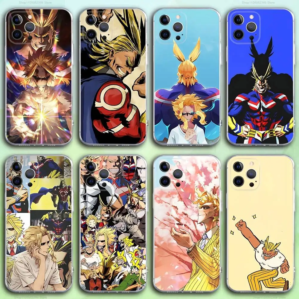 

A-All Anime M-Might Phone Case For iPhone 17,16,15,14,13,12,11 Pro,Max,Plus,X,XS,XR,SE4,E Mini Transparent Soft Cover