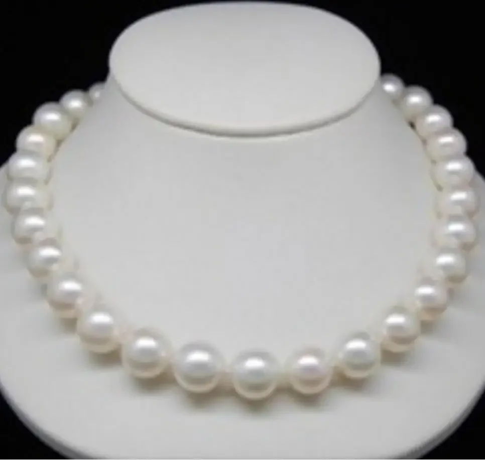 

Fashion jewelry AAA+ 9 - 10 mm perlas de agua dulce blanca oro macizo Natural Pearl Necklace Factory Wholesale pr