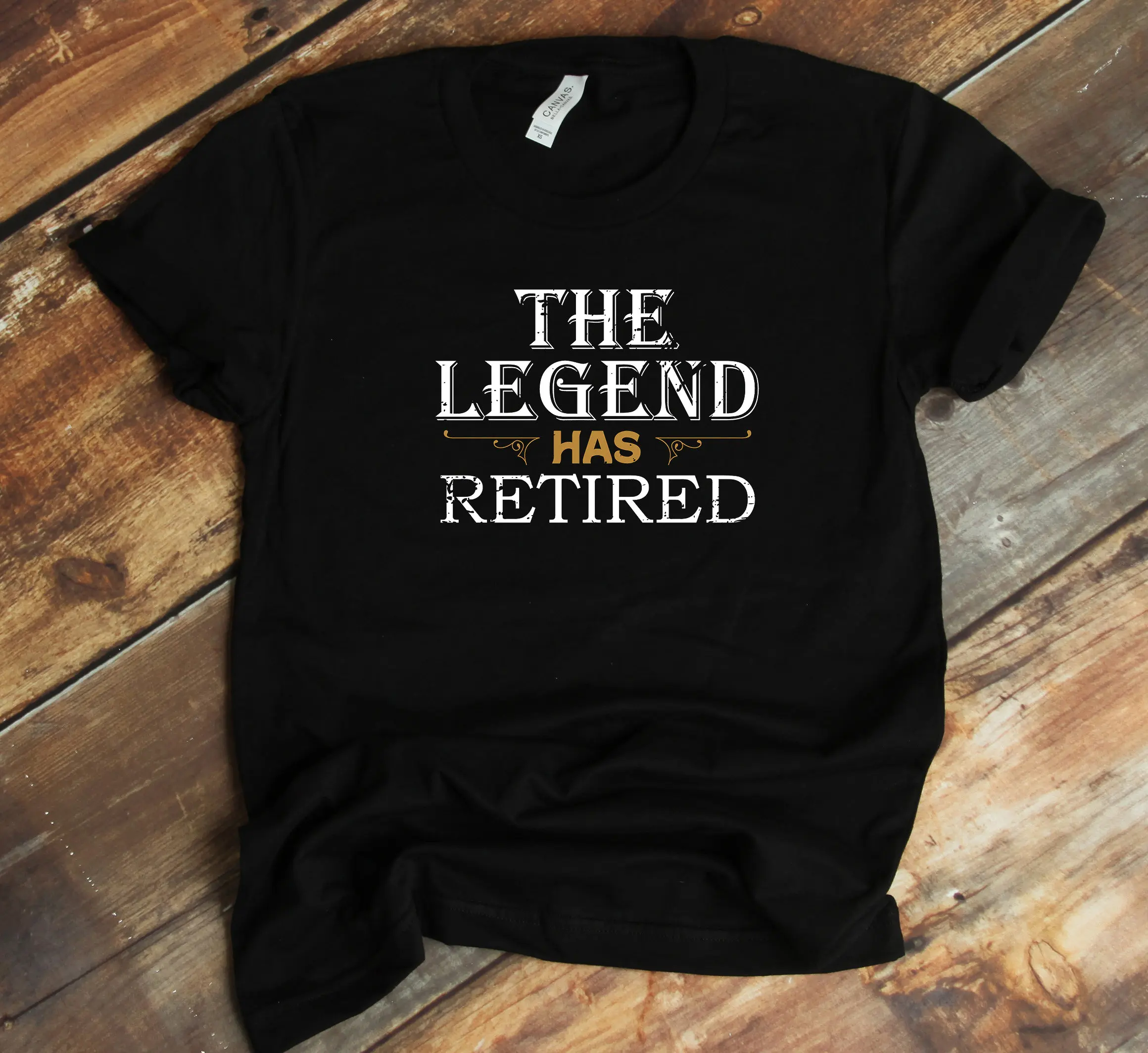 Retirement T Shirt The Legend Has Retired Mom Dad Funny