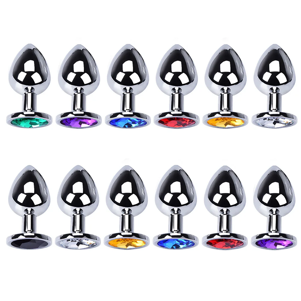 Plug anal brinquedos sexuais mini rodada em forma de metal aço inoxidável liso bunda pequena cauda do sexo feminino/masculino dildo bens íntimos