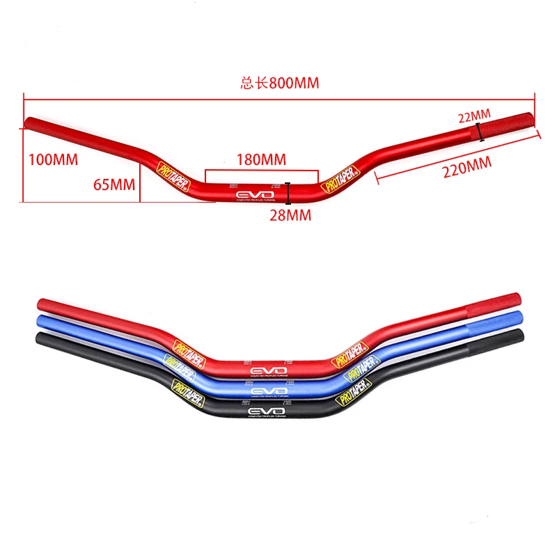 Motorcycle Handlebar For PRO Taper Pack Bar 1-1/8\