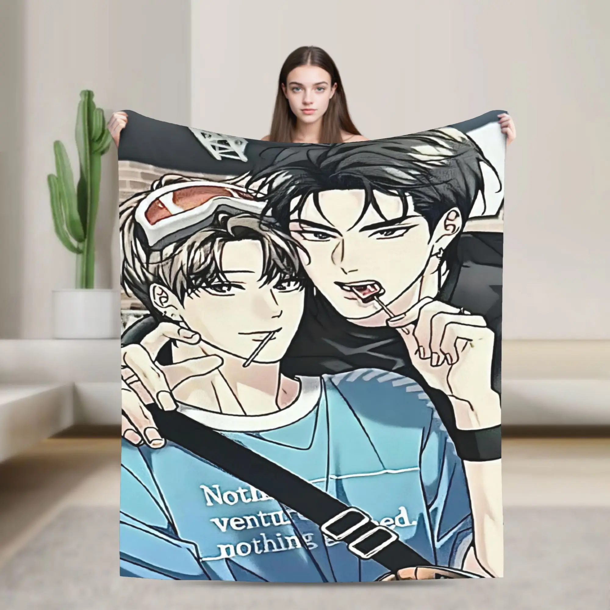 Melting Point BL Blanket Multiple Sizes Soft and Lightweight  Throw Blankets for Couch Sofa and Bed