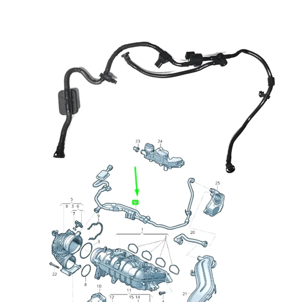 

Vapor Canister Purge Valve Pipe 05E133366AN For Golf For A1 For A3 For Q2 For Tiguan For Touran For Passat For B8 For Octavia