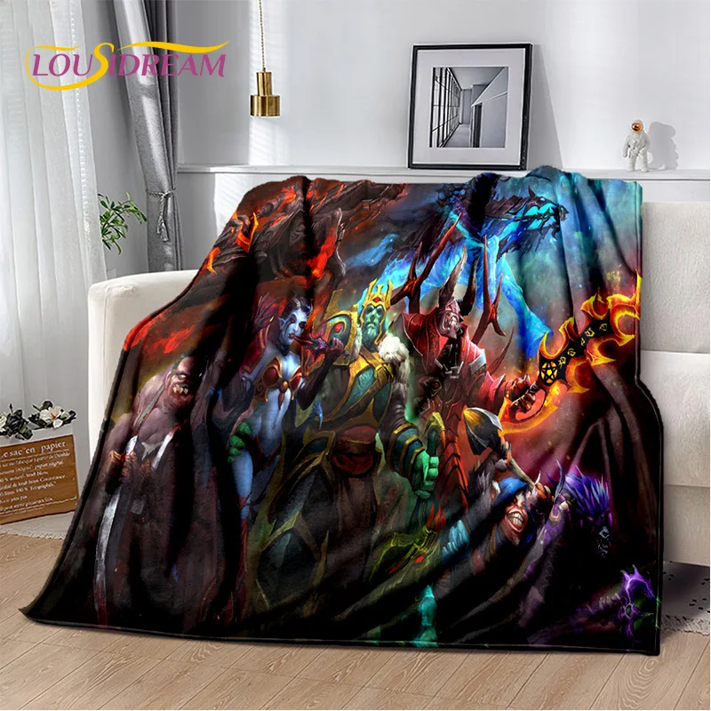 RPG Dota2 Classics Game Gamer Blanket,Soft Throw Blanket for Home Bedroom Bed Sofa Picnic Travel Office Rest Cover Blanket Kids