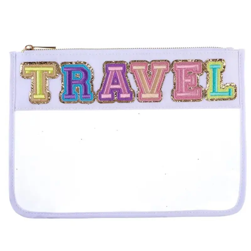 14 Colors Summer Beach Travel Snacks Pouch Cute Personalized Makeup Bag Waterproof Transparent Pvc Cosmetic Bag Nylon Clear Bag