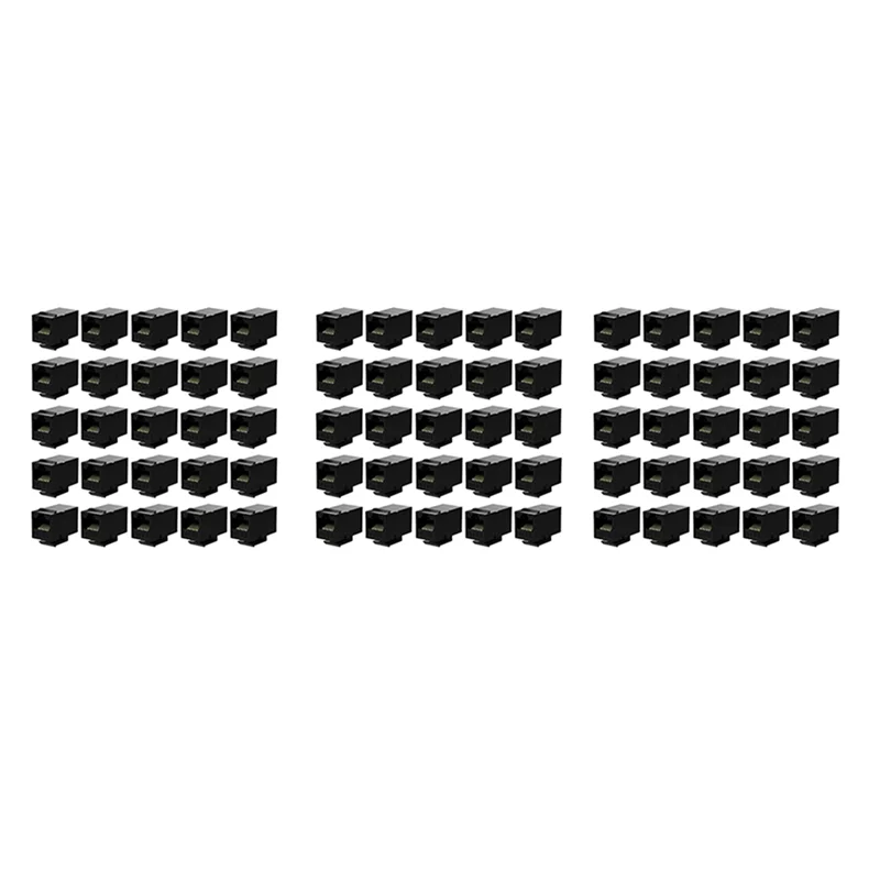 

AB41-75 Pcs Rj45 Coupler Cat6 Keystone Jacks Inline Coupler Female To Female Insert Coupler