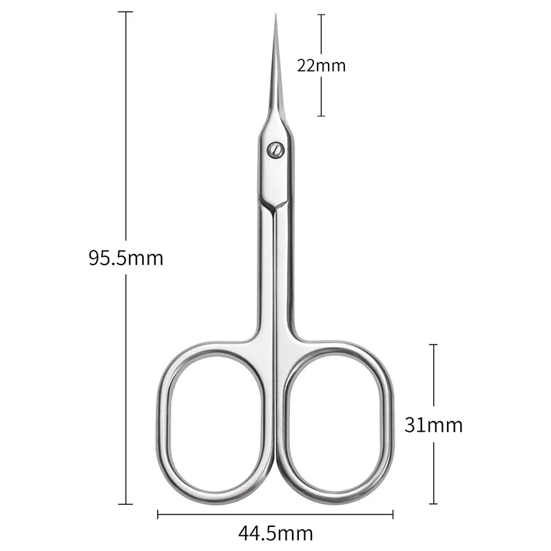 Nagelhautschere, gebogener Nagelknipser, Trimmer, Entferner abgestorbener Haut, Nagelhautschneider, professionelle Nagelkunst-Werkzeuge, Manikürezubehör