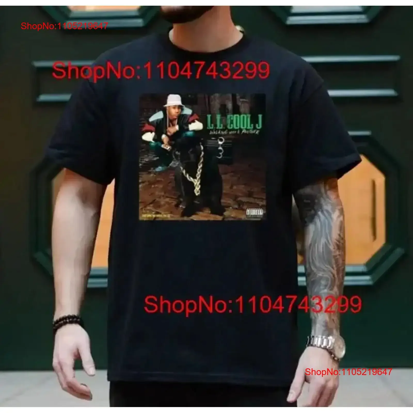 LL Cool J Walking With A Panther Black T Shirt vintage Washed fashion Comfortable Stretched Slightly Breathable homme vintage