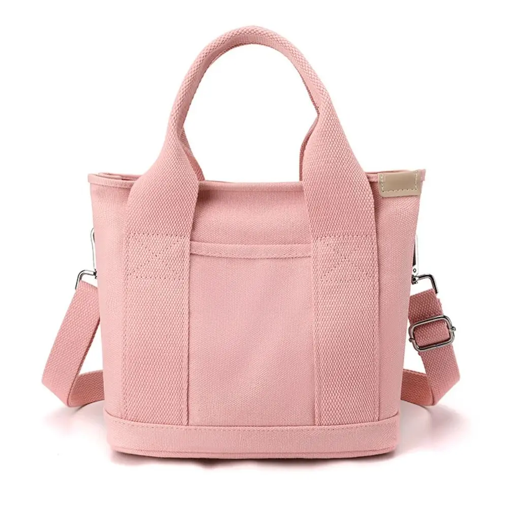 

Multi-pocket Japanese Style Crossbody Bag Zipper Large Capacity Canvas Shoulder Bag Handbag All-match Pure Color Tote Bag Daily