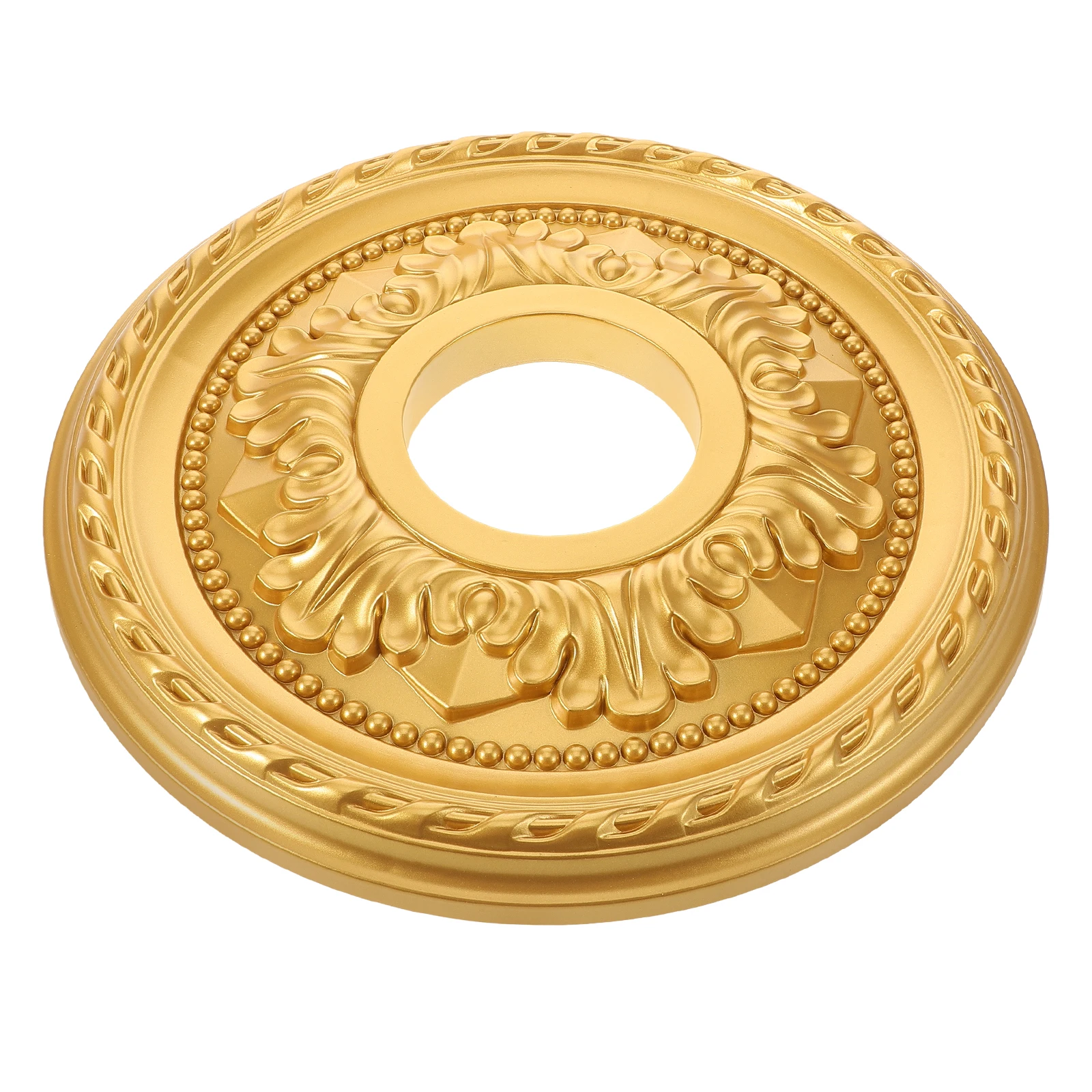 

Round Replacement Kit Golden Steel Reinforced Plastic Decorative Light Fixture Cover Plate Diy Installation Fan Chandelier Trim