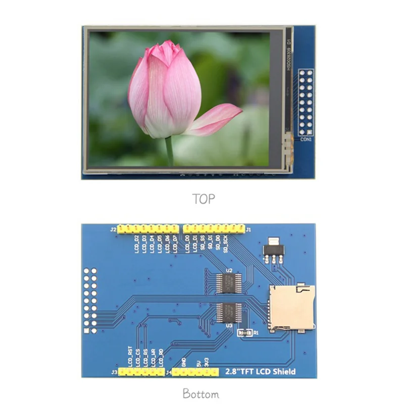

FUFU 2.8 Inch TFT LCD Touch Screen Color Module Multi-Functional Portable Pluggable / ILI9341