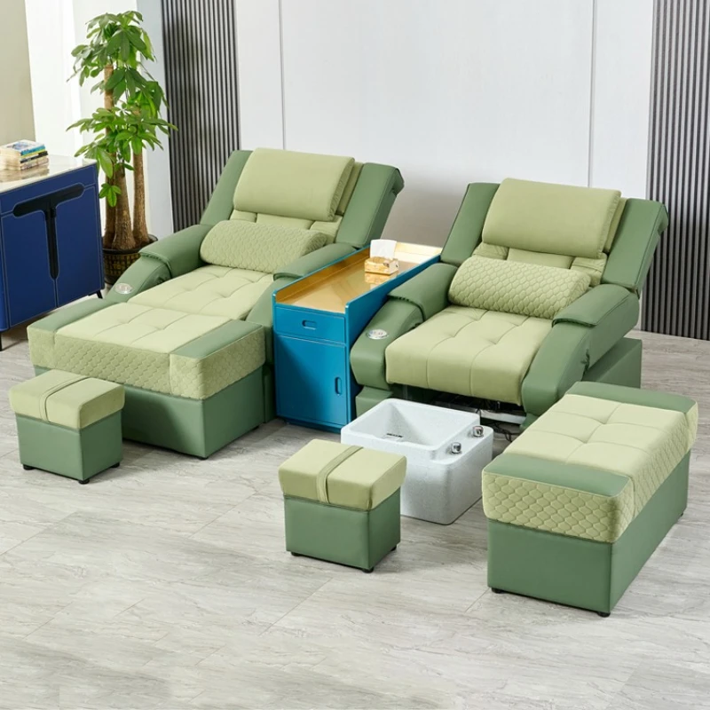 Fußmassagesofa Elektrische Fußmassage integriertes Massagebett Sauna Fußstuhl